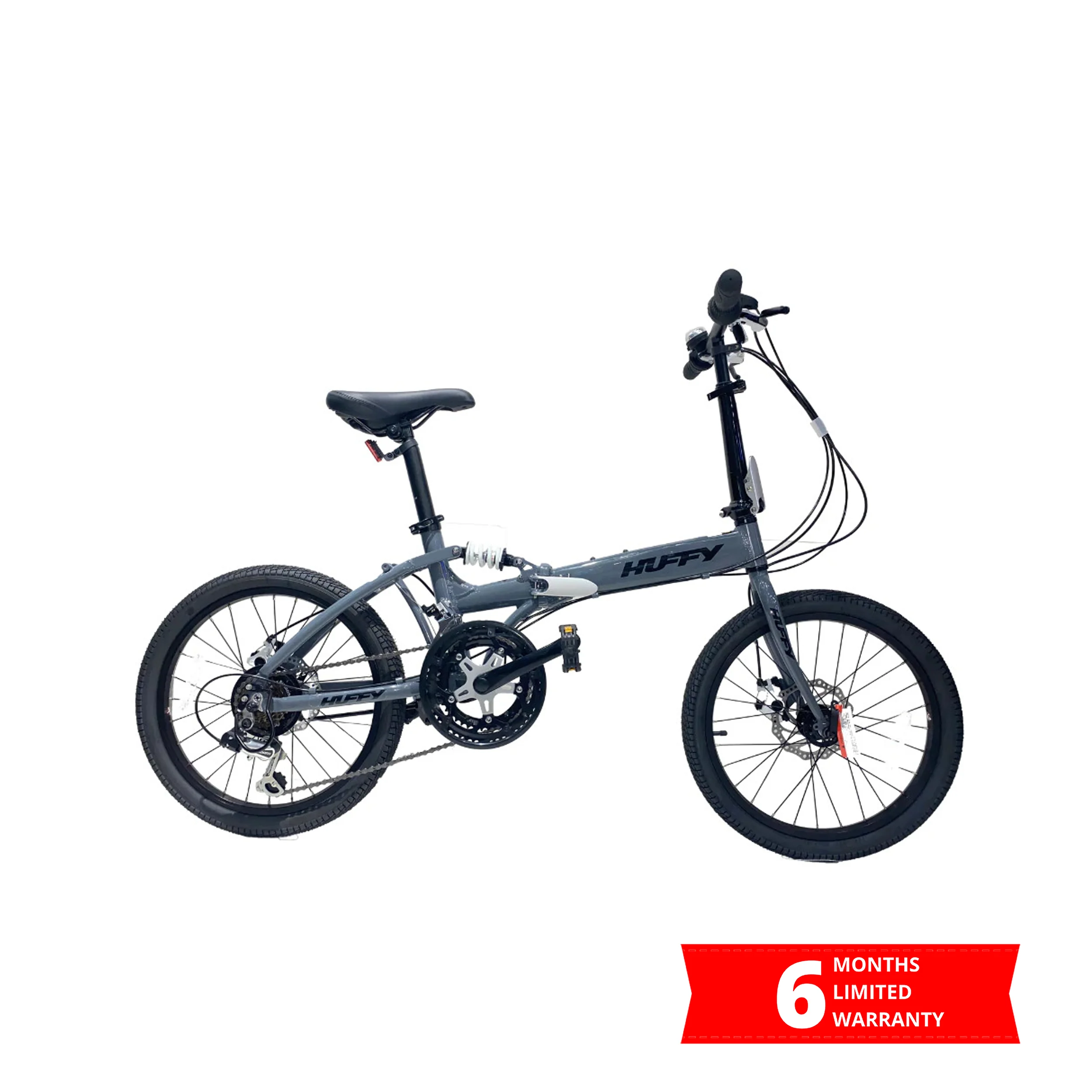 [☀️ HUFFY SUMMER PROMO 🚲] 23121-HK 20-inch Folding Bike – Gray - Image 3