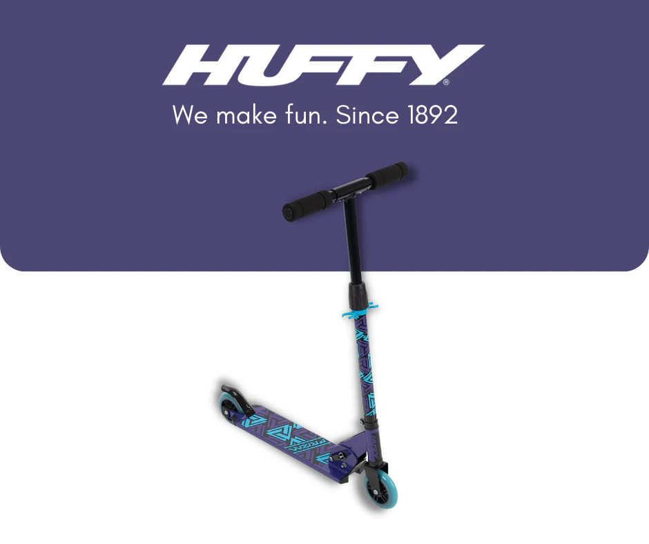 [☀️ HUFFY SUMMER PROMO 🚲] 28031 Prizm 100 Inline Scooter - Violet Neon Blue - Image 2