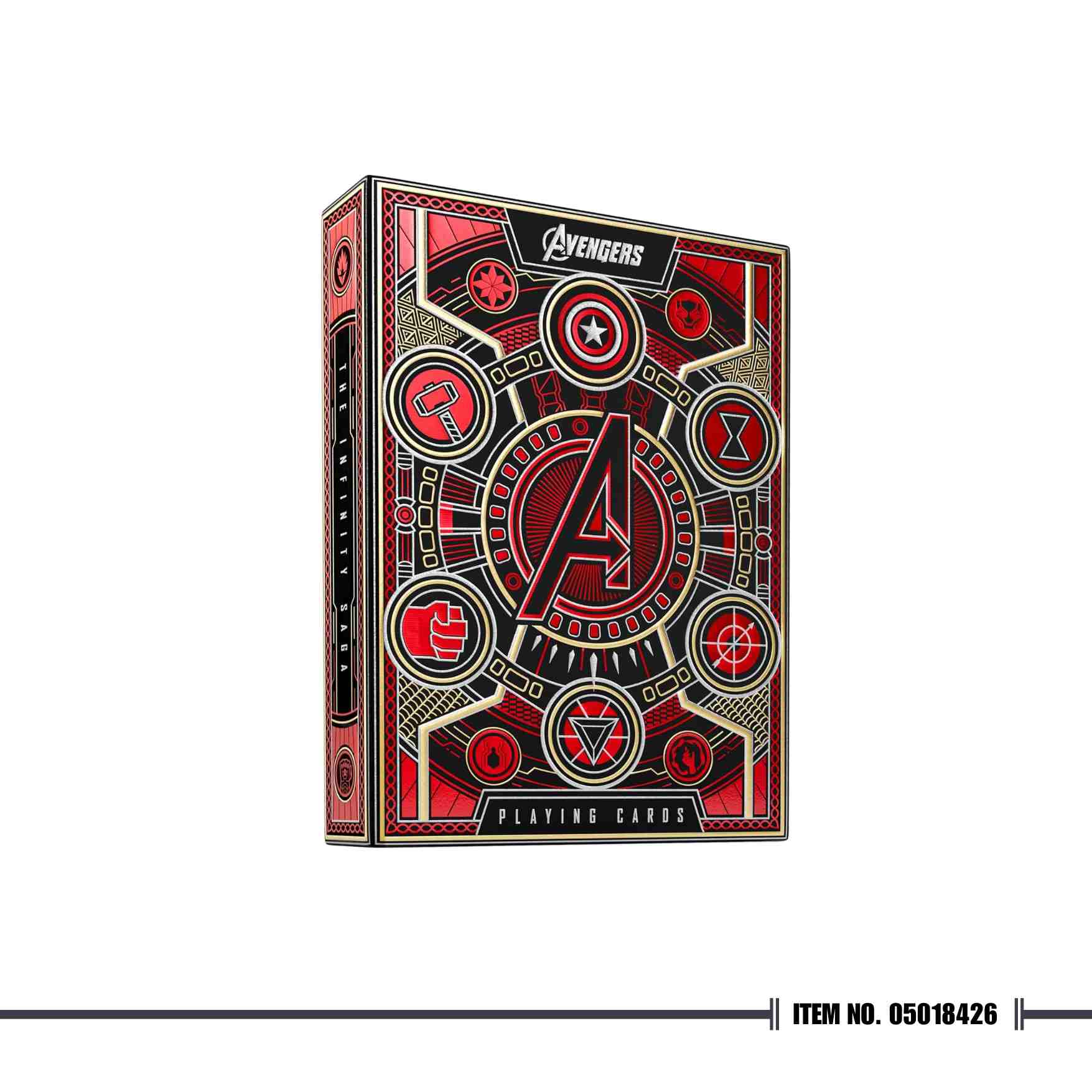 Avengers Infinity Saga Playing Cards - Red