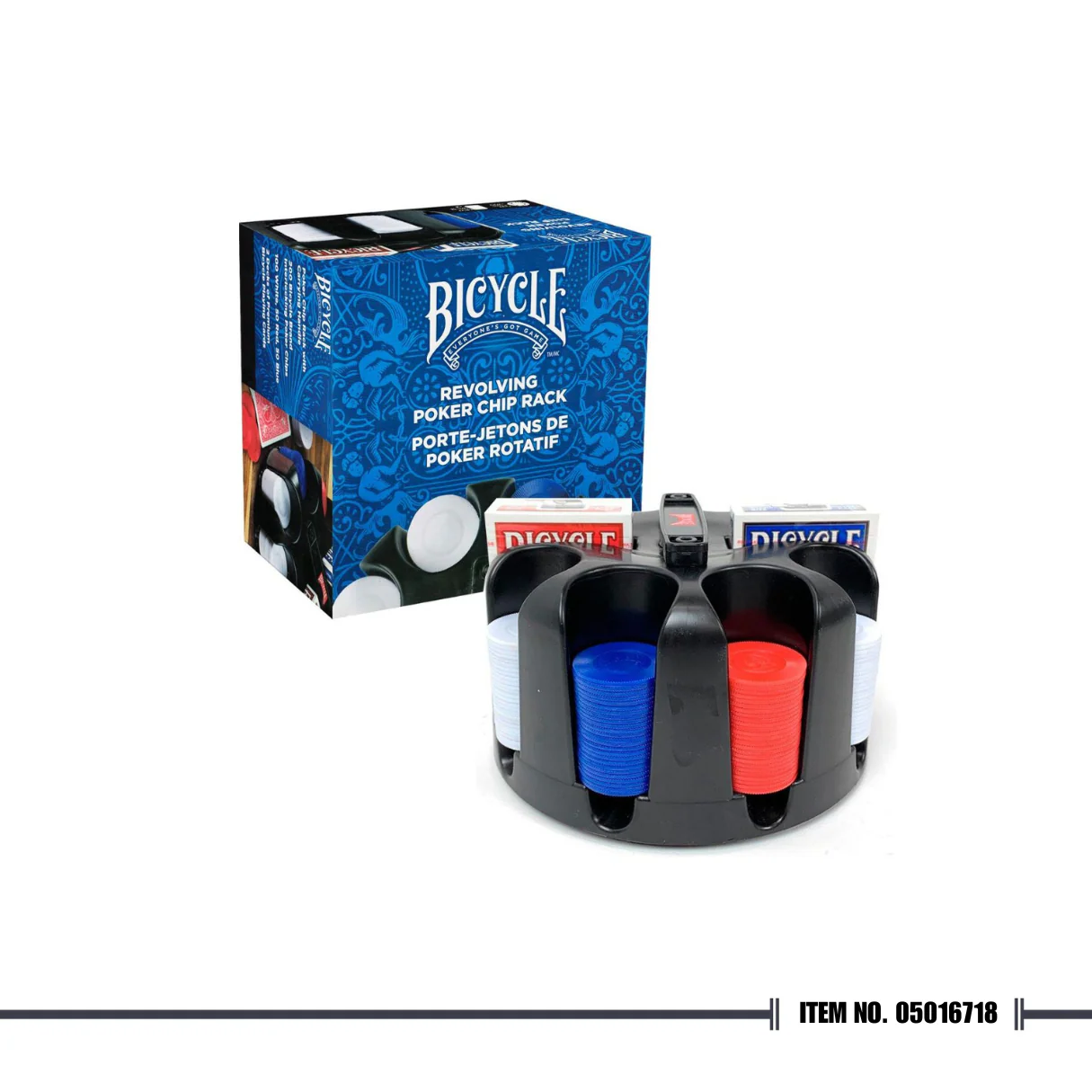 Bicycle® Revolving Poker Chip Rack