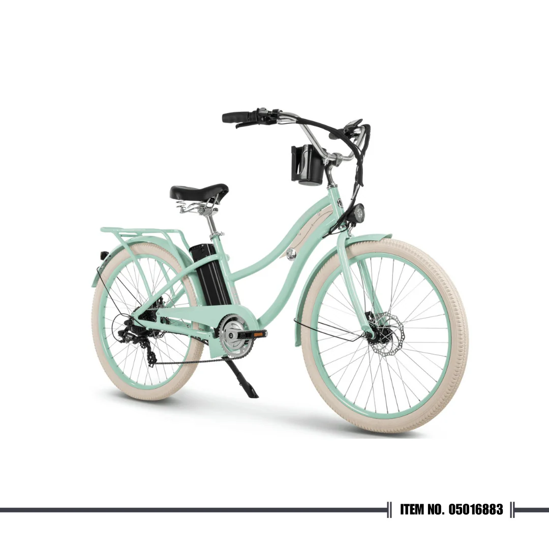 [☀️ HUFFY SUMMER PROMO 🚲] E5811P7 E Nel Lusso 26 Electric Cruiser Bike with Throttle