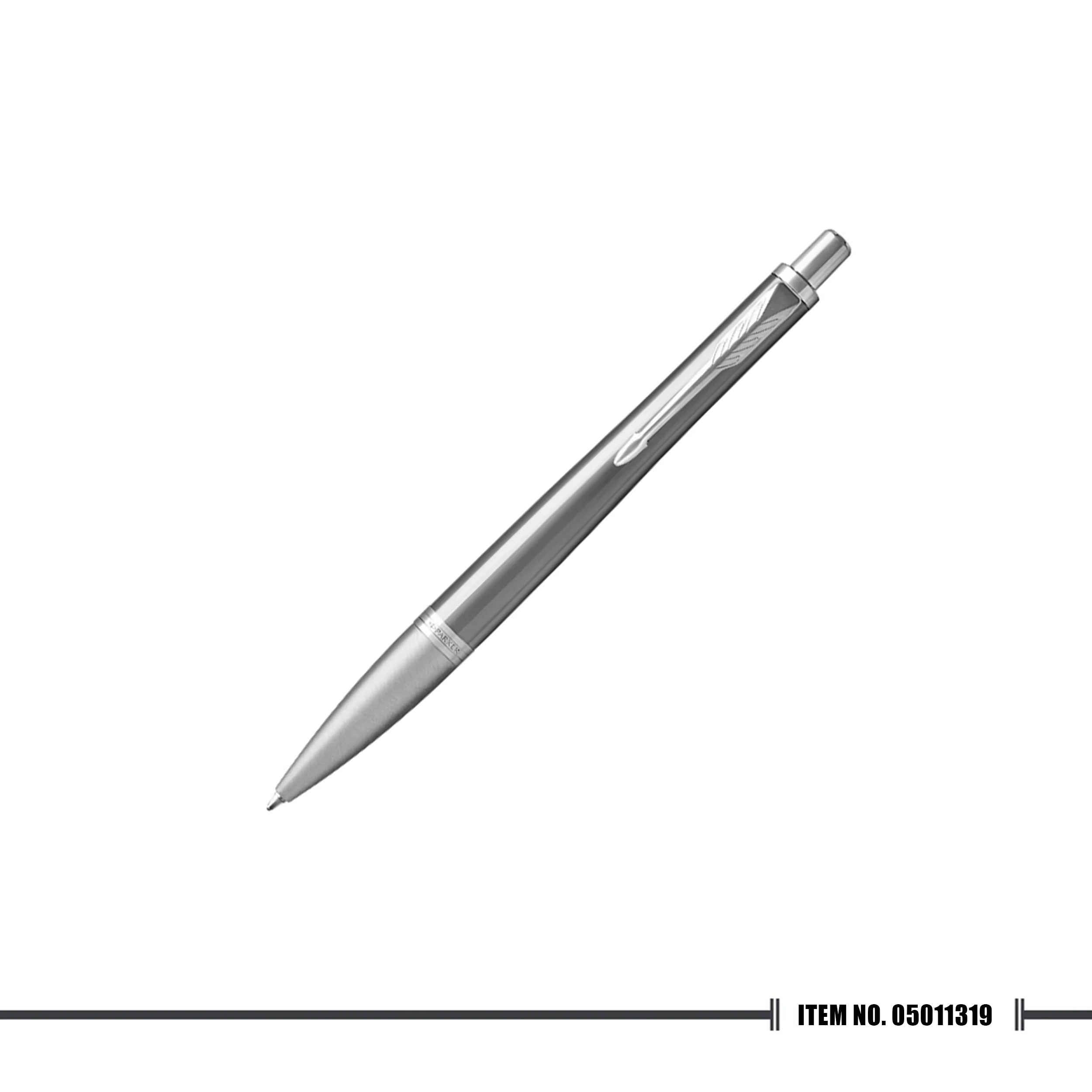 Parker Urban Premium Silver PWD Chrome Trim Ballpoint - Image 2