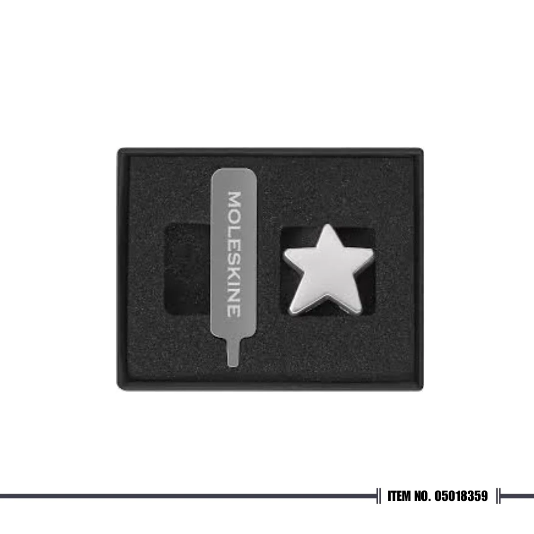 Moleskine Star Pin - Silver