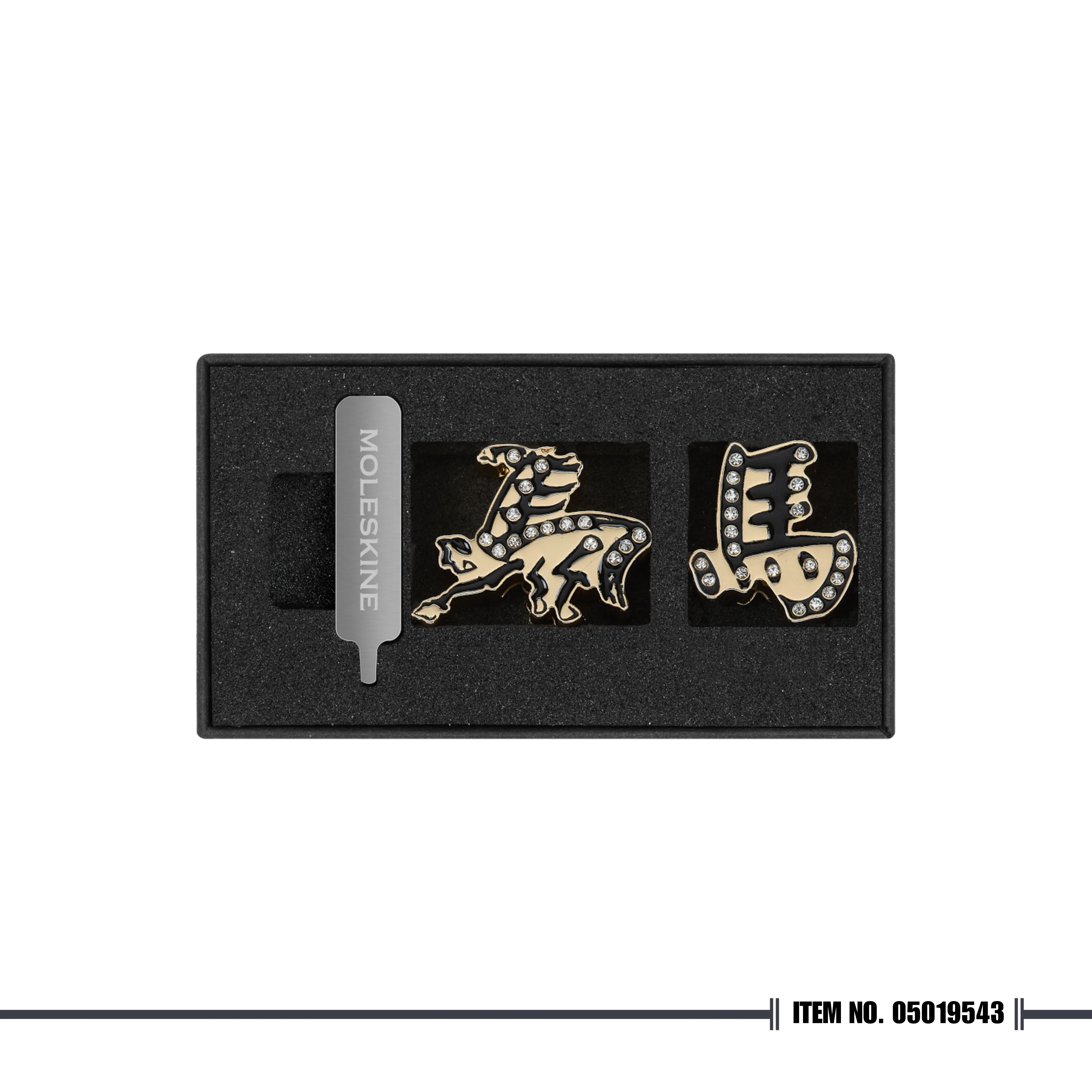 Moleskine Year of the Horse Crystal Pin (Set of 2)