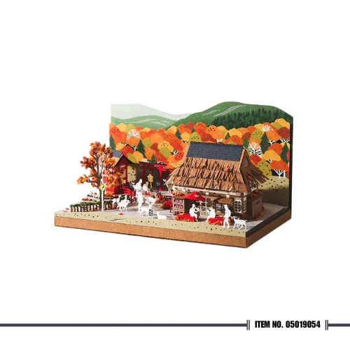 PaperNthought Autumn Maple & Deer in Nara