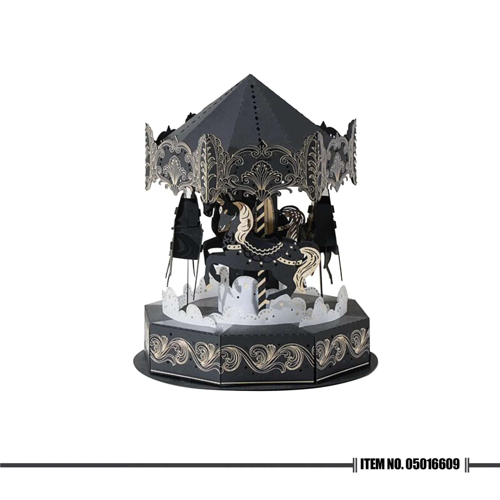 PaperNthought Carousel 3D Paper Puzzle
