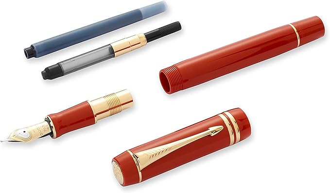 Parker Duofold14 Centennial Big Red Gold Trim FP Fine - Image 3