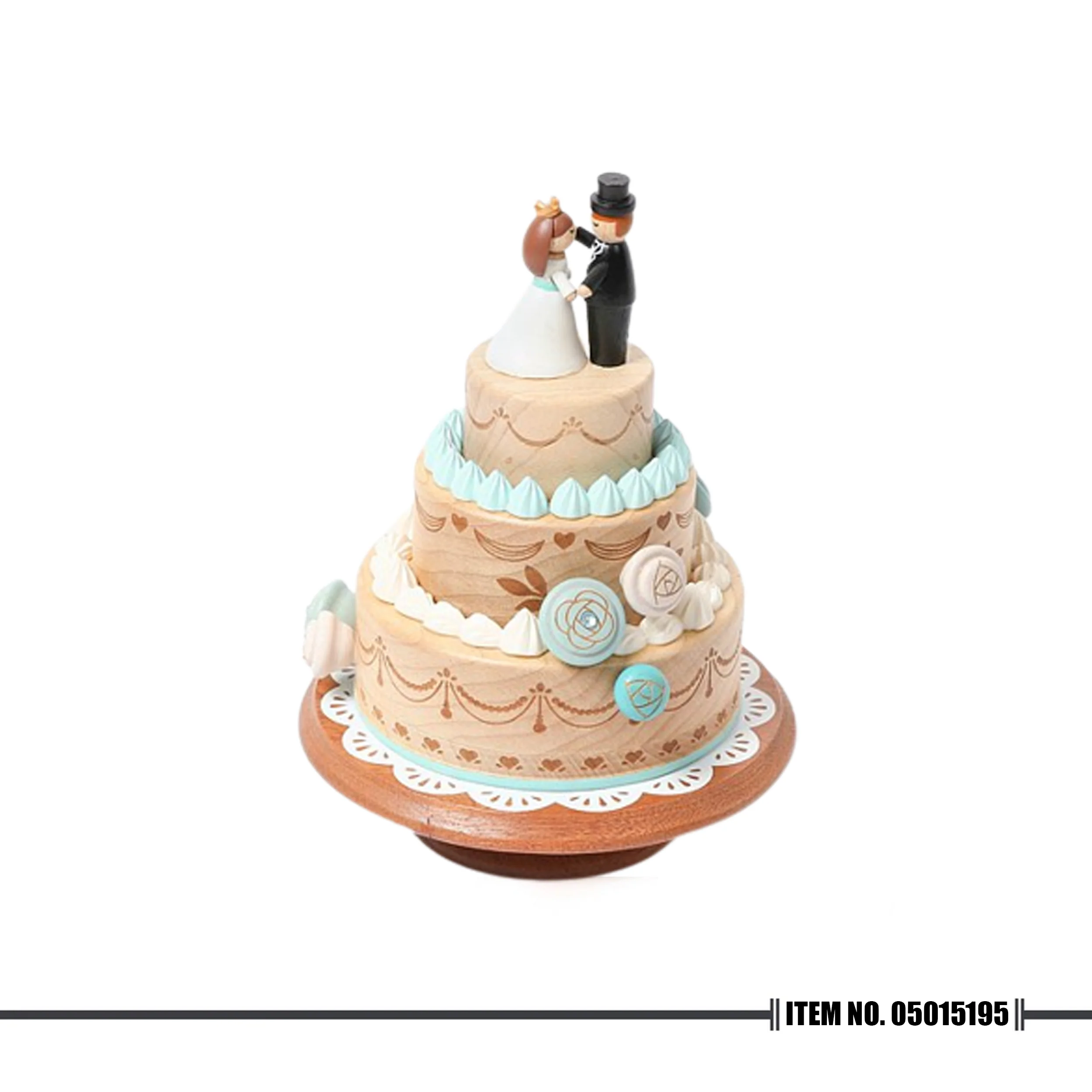Wooderful Life - Three Tier Wedding Cake Music Box