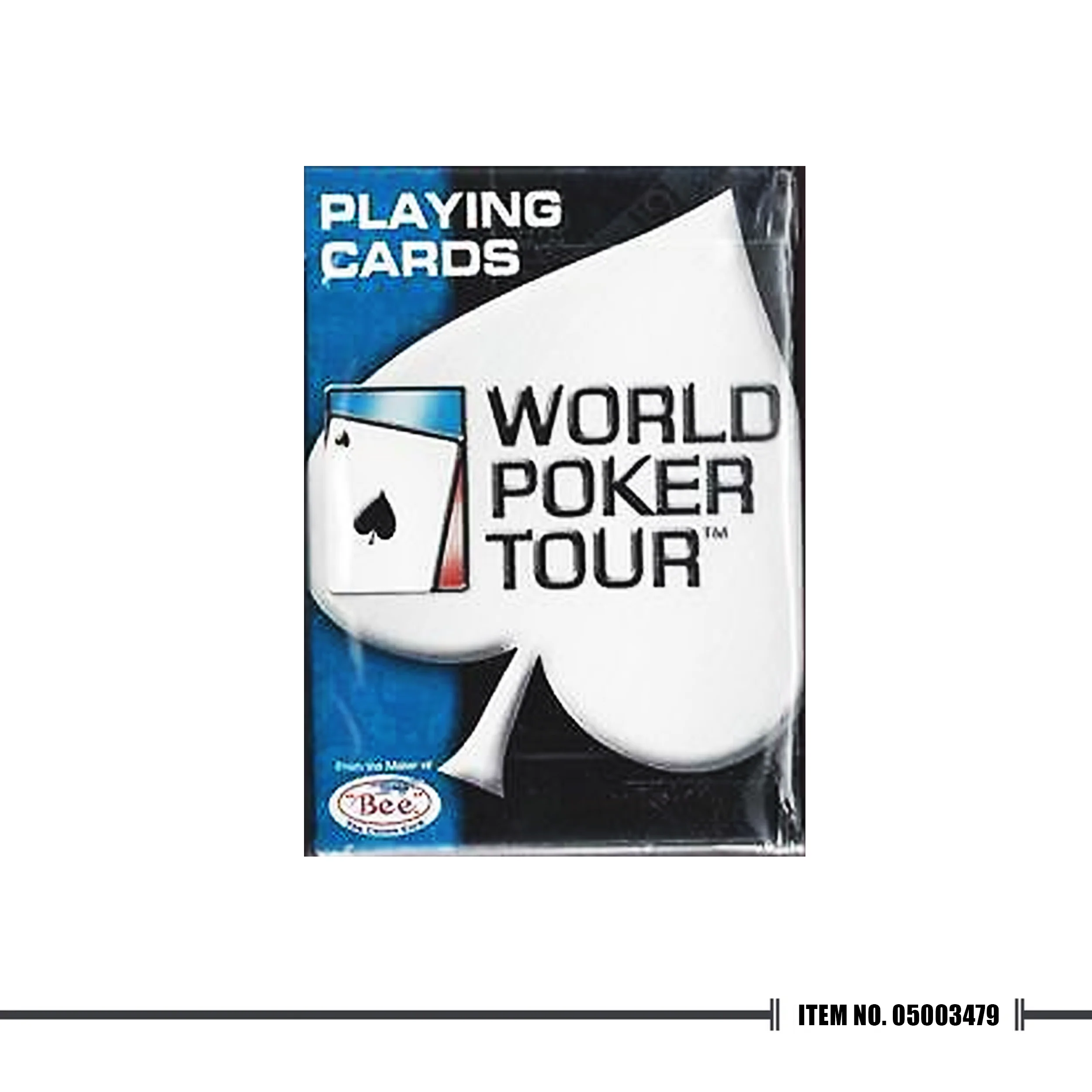 WPT Official Bee Diamond Back Blue Poker Deck #981